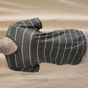 Size: M, V Neck Stripped Old Navy Tee Worn Once